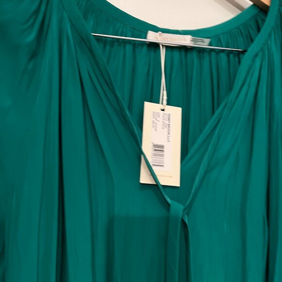✨ Ramy Brook Paris Dress – NWT Green‎ Drop Waist Dress (Size Small) – Style 4783 - Picture 4 of 10